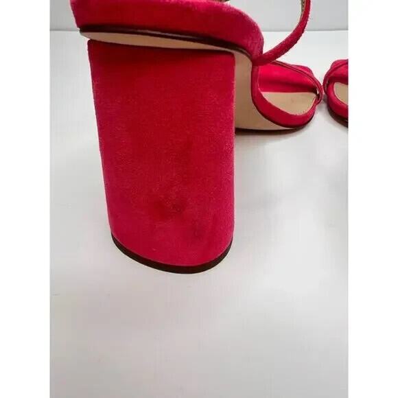 Sam Edelman Kia Ultra Fuchsia Squared Open Toe Ankle Strap  Sam Edelman Women\'s Kia Ultra Fuchsia Squared Open Sandals, Pink Size 6M